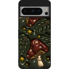 Coque Google Pixel 8 Pro - Silicone rigide noir Autumn 26 3D mushrooms