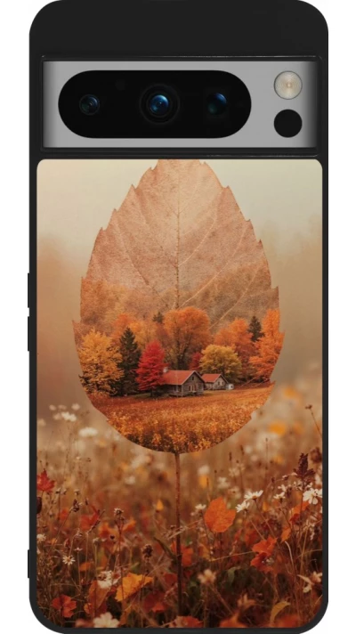 Coque Google Pixel 8 Pro - Silicone rigide noir Autumn 26 Autumn leaf