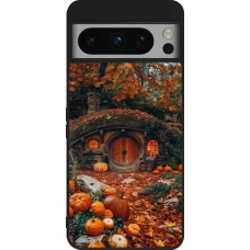 Coque Google Pixel 8 Pro - Silicone rigide noir Autumn 26 Hobbit house