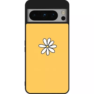 Google Pixel 8 Pro Case Hülle - Silikon schwarz Easter 2023 daisy