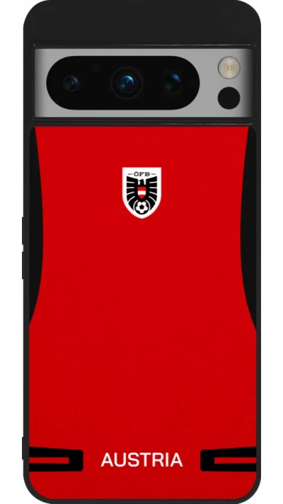 Google Pixel 8 Pro Case Hülle - Silikon schwarz O?sterreich 2026 personalisierbares Fussballtrikot