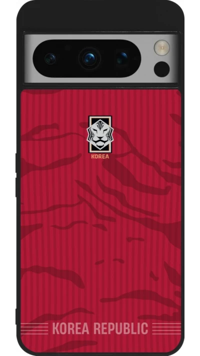 Google Pixel 8 Pro Case Hülle - Silikon schwarz Südkorea 2026 personalisierbares Fussballtrikot