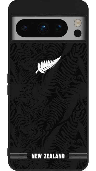 Google Pixel 8 Pro Case Hülle - Silikon schwarz Neuseeland 2026 personalisierbares Fussballtrikot