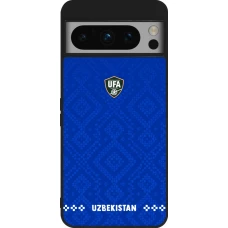 Google Pixel 8 Pro Case Hülle - Silikon schwarz Usbekistan 2026 personalisierbares Fussballtrikot
