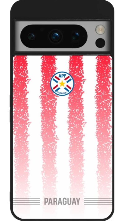 Google Pixel 8 Pro Case Hülle - Silikon schwarz Paraguay 2026 personalisierbares Fussballtrikot