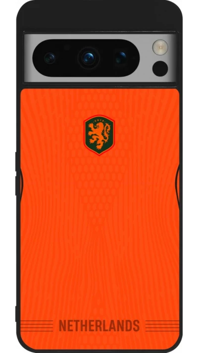 Google Pixel 8 Pro Case Hülle - Silikon schwarz Niederlande 2026 personalisierbares Fussballtrikot