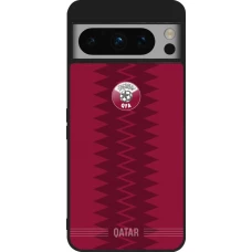 Google Pixel 8 Pro Case Hülle - Silikon schwarz Qatar 2026 personalisierbares Fussballtrikot
