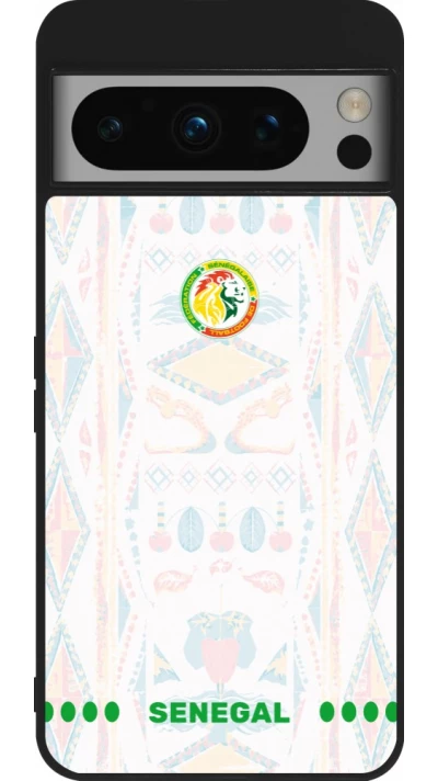 Google Pixel 8 Pro Case Hülle - Silikon schwarz Senegal 2026 personalisierbares Fussballtrikot