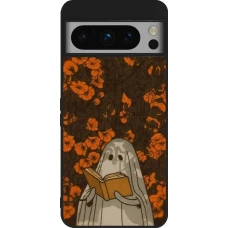 Google Pixel 8 Pro Case Hülle - Silikon schwarz Halloween 2026 Ghost reading