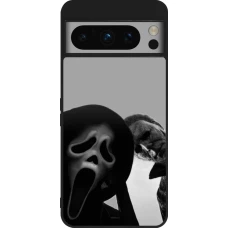 Google Pixel 8 Pro Case Hülle - Silikon schwarz Halloween 2026 Scream and Michael Myers