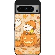 Google Pixel 8 Pro Case Hülle - Silikon schwarz Halloween 2026 Snoopy Halloween