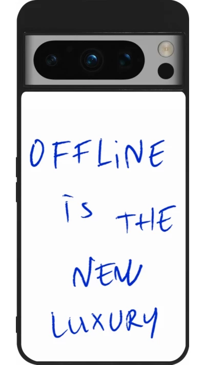 Google Pixel 8 Pro Case Hülle - Silikon schwarz Offline is the new luxury