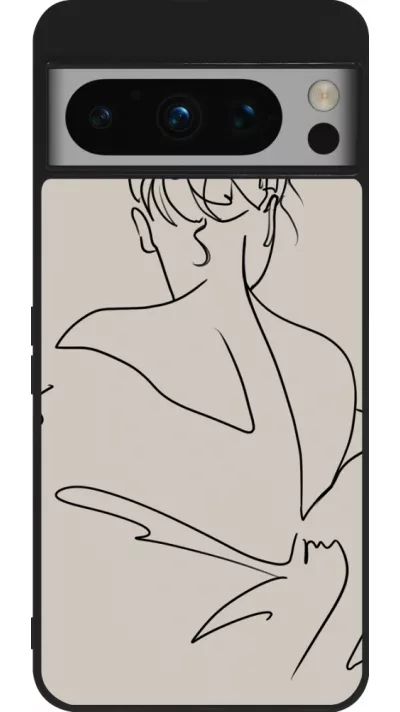 Google Pixel 8 Pro Case Hülle - Silikon schwarz Salnikova 05