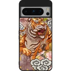 Google Pixel 8 Pro Case Hülle - Silikon schwarz Spring 23 japanese tiger
