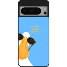 Coque Google Pixel 8 Pro - Silicone rigide noir Tell me about yourself Summer 2026