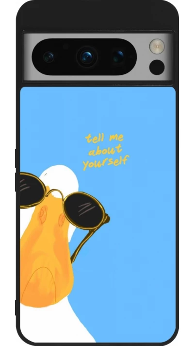 Coque Google Pixel 8 Pro - Silicone rigide noir Tell me about yourself Summer 2026