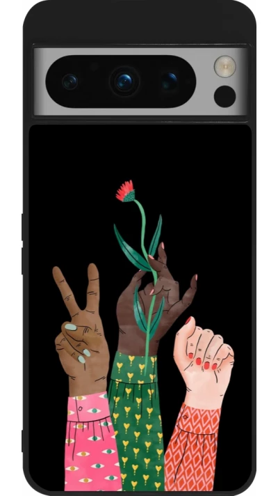 Coque Google Pixel 8 Pro - Silicone rigide noir Womens day 2026 2