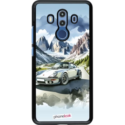 Coque Huawei Mate 10 Pro - Porsche 911 Mountain Watercolor