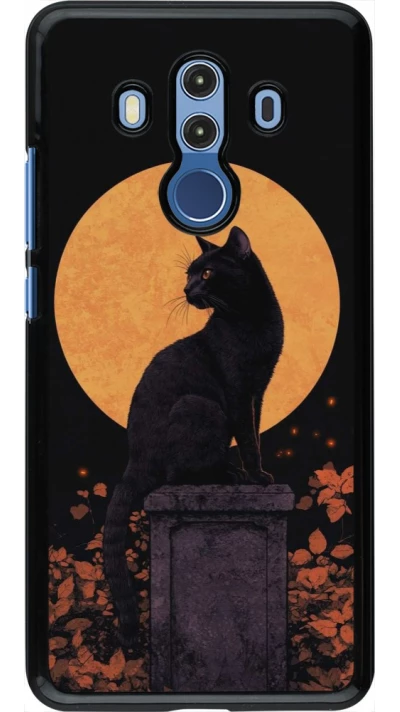 Coque Huawei Mate 10 Pro - Halloween 2026 Cat Art Nouveau