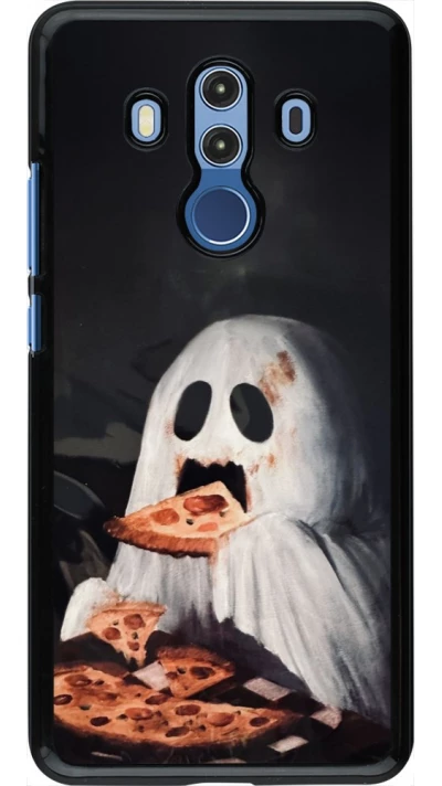 Coque Huawei Mate 10 Pro - Halloween 2026 Ghost eating pizza