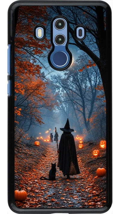Coque Huawei Mate 10 Pro - Halloween 2026 Witch with a cat