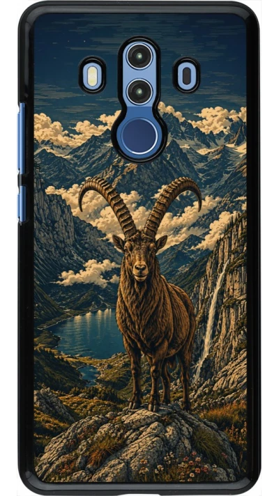 Coque Huawei Mate 10 Pro - Linocut Bouquetin