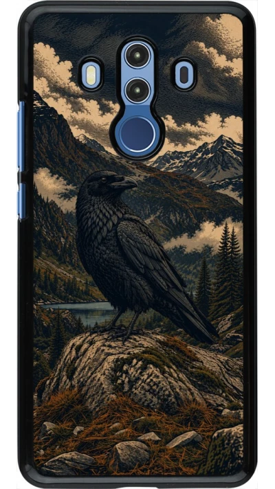Coque Huawei Mate 10 Pro - Linocut Grand Corbeau