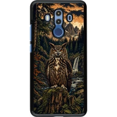 Coque Huawei Mate 10 Pro - Linocut Grand-Duc