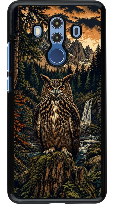 Coque Huawei Mate 10 Pro - Linocut Grand-Duc