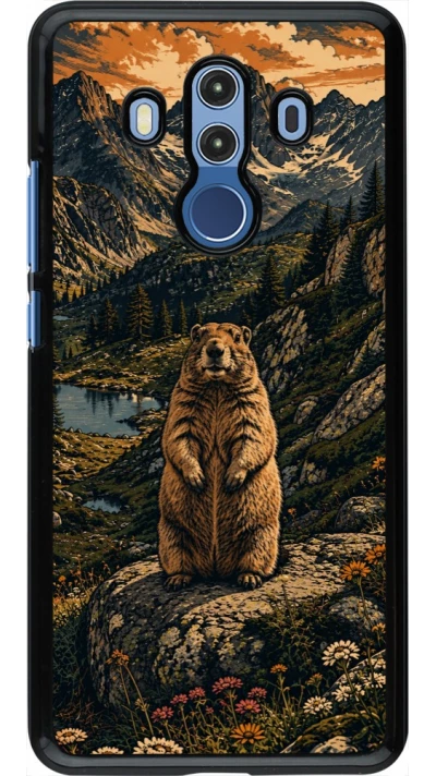 Coque Huawei Mate 10 Pro - Linocut Marmotte