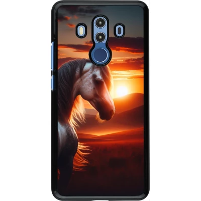 Huawei Mate 10 Pro Case Hülle - Majestätischer Sonnenuntergang Pferd