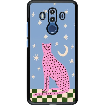 Huawei Mate 10 Pro Case Hülle - Pink leopard with stars 2026