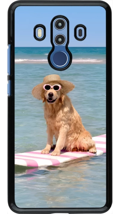 Huawei Mate 10 Pro Case Hülle - Summer Dog on Paddle