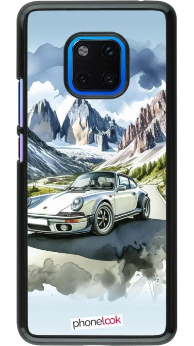 Coque Huawei Mate 20 Pro - Porsche 911 Mountain Watercolor