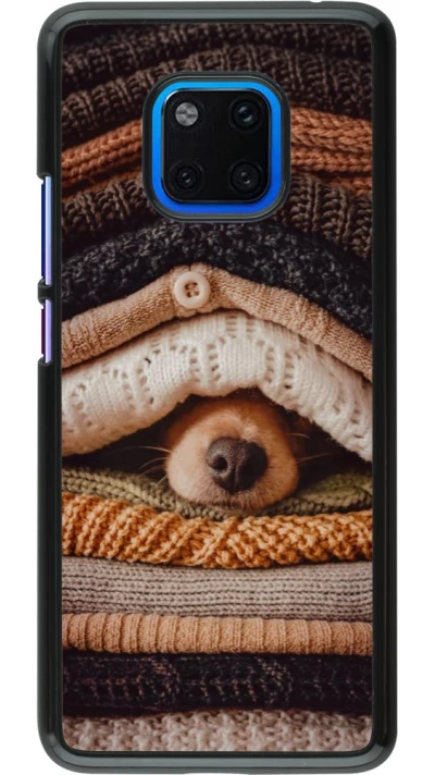 Huawei Mate 20 Pro Case Hülle - Autumn 26 Dog under the covers