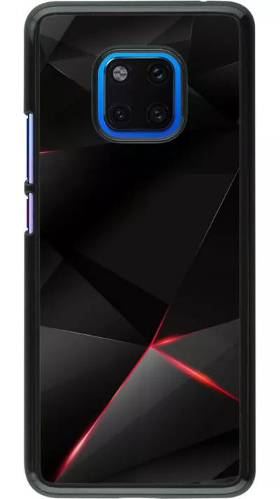 Hülle Huawei Mate 20 Pro - Black Red Lines