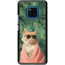Coque Huawei Mate 20 Pro - Cat Summer Palms