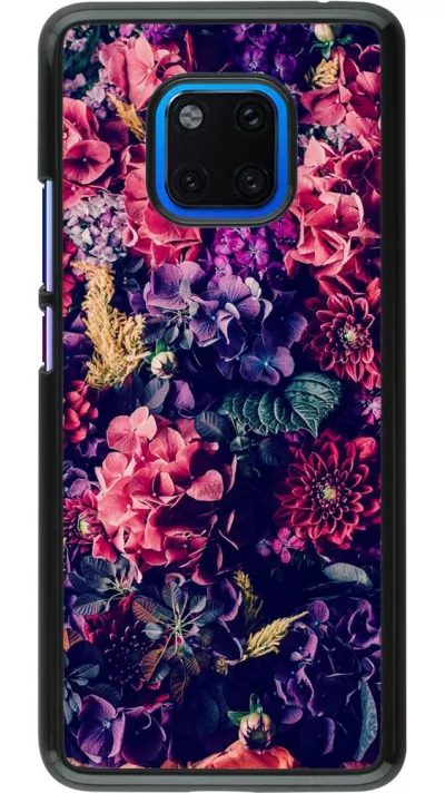 Hülle Huawei Mate 20 Pro - Flowers Dark
