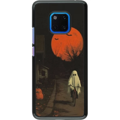 Coque Huawei Mate 20 Pro - Halloween 2025 Ghost on a bicycle
