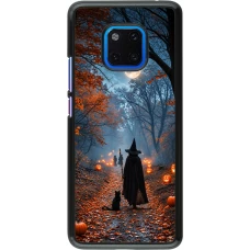 Coque Huawei Mate 20 Pro - Halloween 2026 Witch with a cat