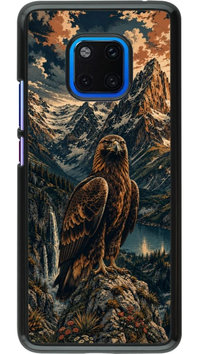 Huawei Mate 20 Pro Case Hülle - Linocut Steinadler