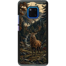 Huawei Mate 20 Pro Case Hülle - Linocut Reh