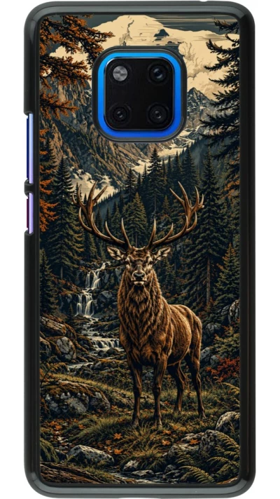 Huawei Mate 20 Pro Case Hülle - Linocut Reh