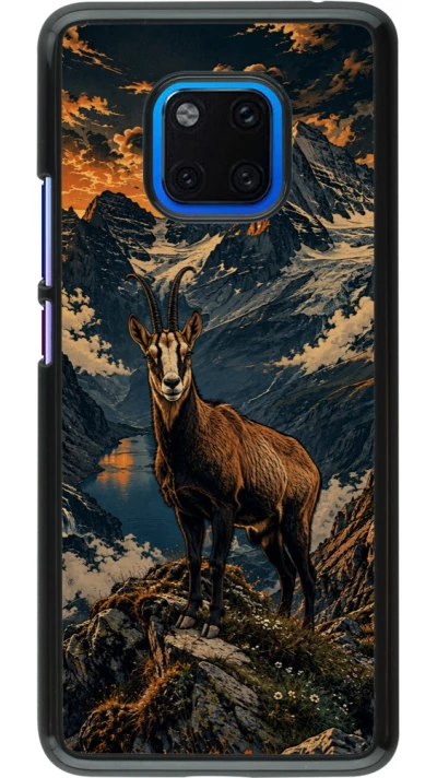 Huawei Mate 20 Pro Case Hülle - Linocut Gämse