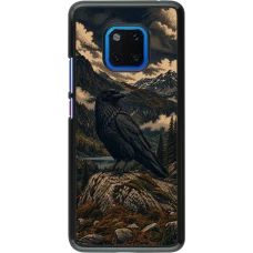 Huawei Mate 20 Pro Case Hülle - Linocut Grosser Rabe