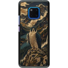 Huawei Mate 20 Pro Case Hülle - Linocut Wanderfalke