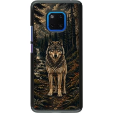 Huawei Mate 20 Pro Case Hülle - Linocut Wold