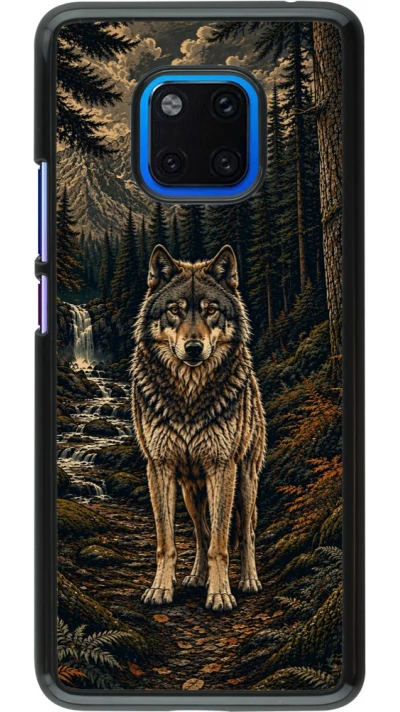 Huawei Mate 20 Pro Case Hülle - Linocut Wold