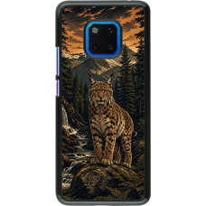 Huawei Mate 20 Pro Case Hülle - Linocut Luchs