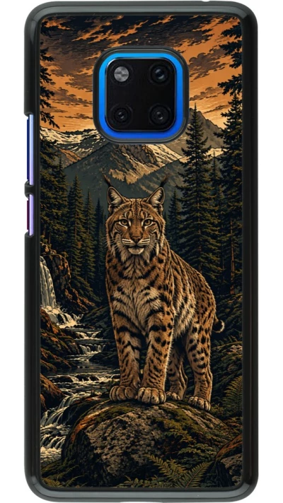 Huawei Mate 20 Pro Case Hülle - Linocut Luchs